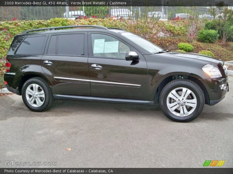 Verde Brook Metallic / Cashmere 2009 Mercedes-Benz GL 450 4Matic