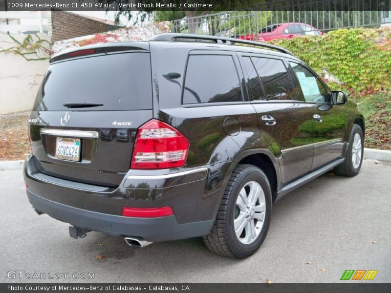 Verde Brook Metallic / Cashmere 2009 Mercedes-Benz GL 450 4Matic