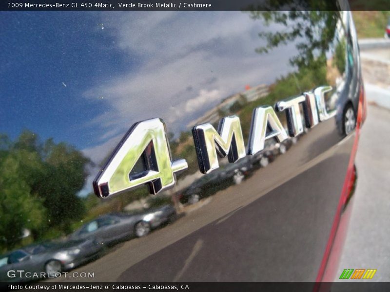 Verde Brook Metallic / Cashmere 2009 Mercedes-Benz GL 450 4Matic