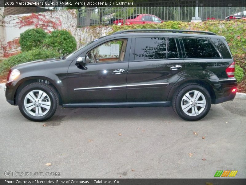 Verde Brook Metallic / Cashmere 2009 Mercedes-Benz GL 450 4Matic