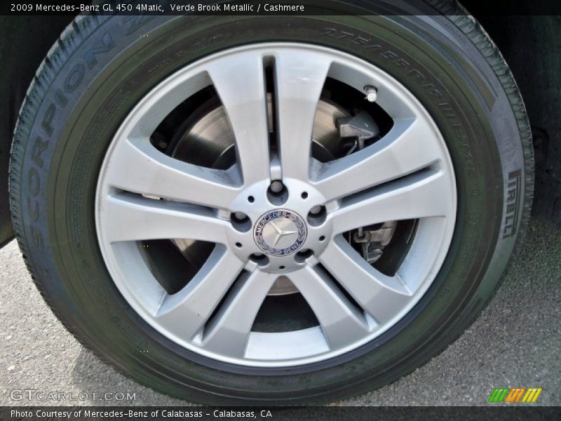 Verde Brook Metallic / Cashmere 2009 Mercedes-Benz GL 450 4Matic