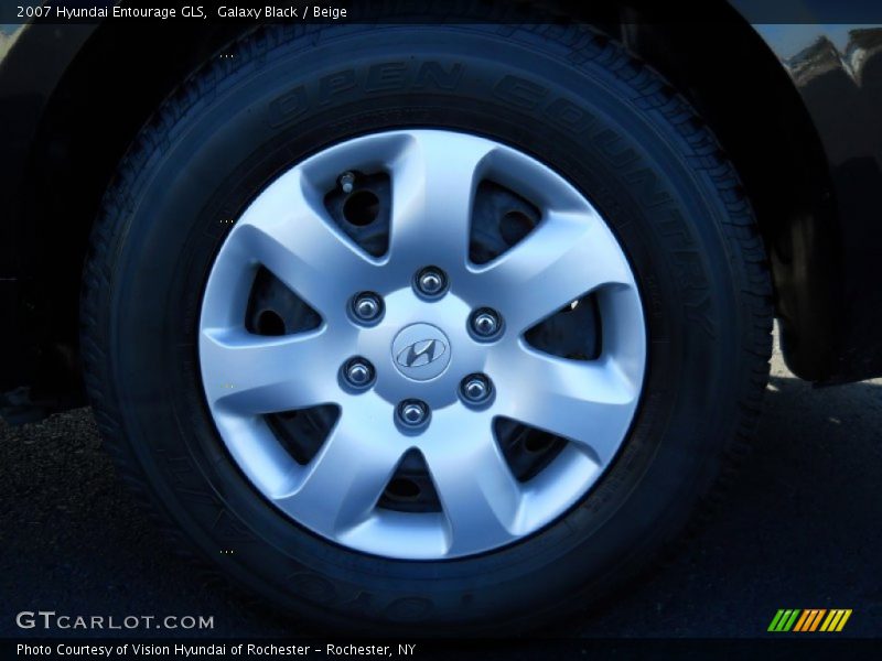 Galaxy Black / Beige 2007 Hyundai Entourage GLS