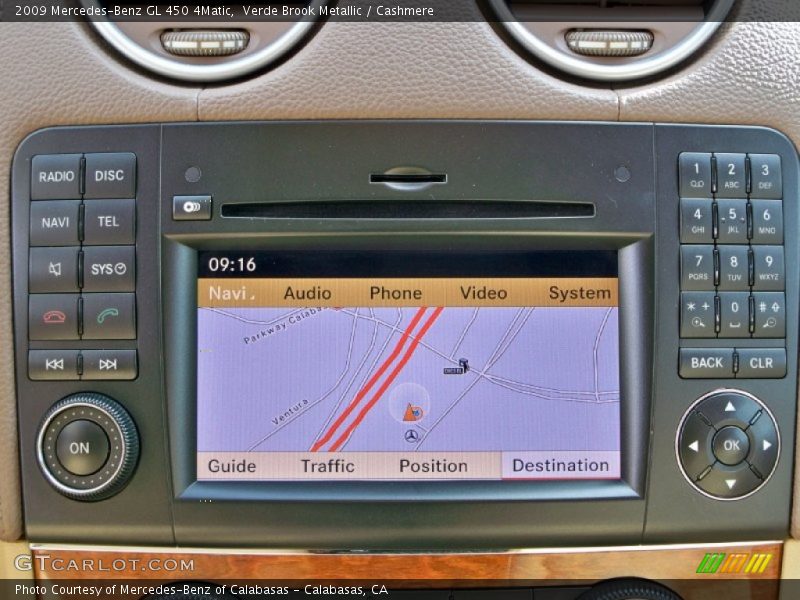 Verde Brook Metallic / Cashmere 2009 Mercedes-Benz GL 450 4Matic