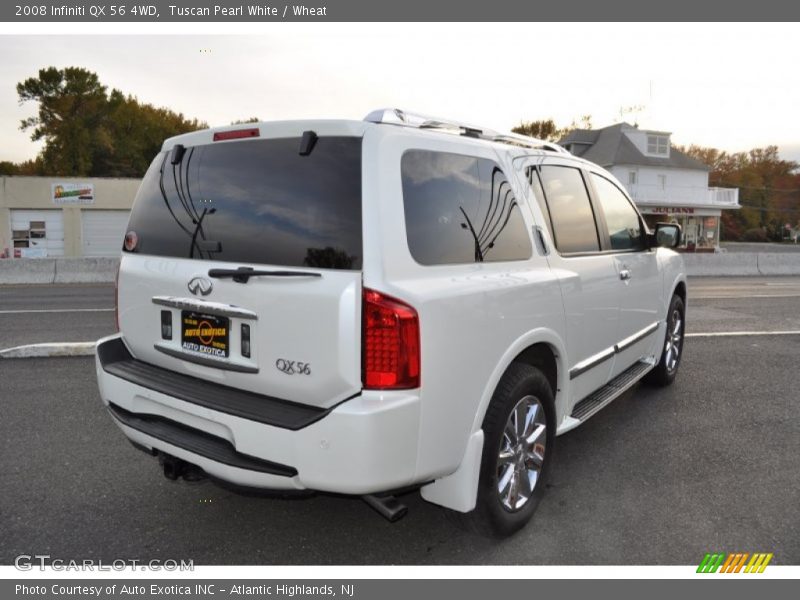 Tuscan Pearl White / Wheat 2008 Infiniti QX 56 4WD