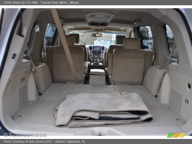 Tuscan Pearl White / Wheat 2008 Infiniti QX 56 4WD