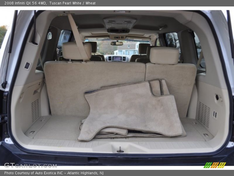 Tuscan Pearl White / Wheat 2008 Infiniti QX 56 4WD