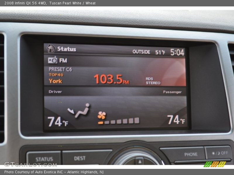 Tuscan Pearl White / Wheat 2008 Infiniti QX 56 4WD