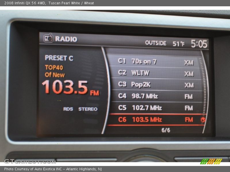 Tuscan Pearl White / Wheat 2008 Infiniti QX 56 4WD