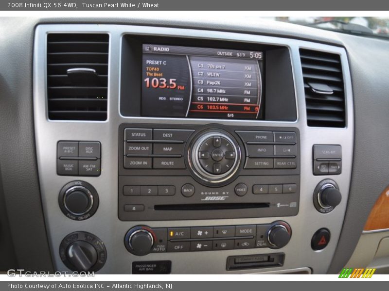 Tuscan Pearl White / Wheat 2008 Infiniti QX 56 4WD