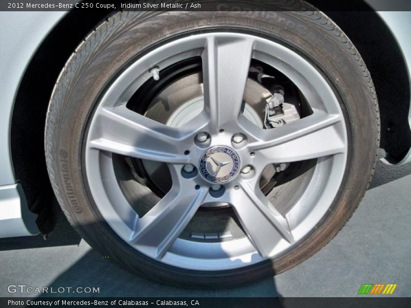 Iridium Silver Metallic / Ash 2012 Mercedes-Benz C 250 Coupe