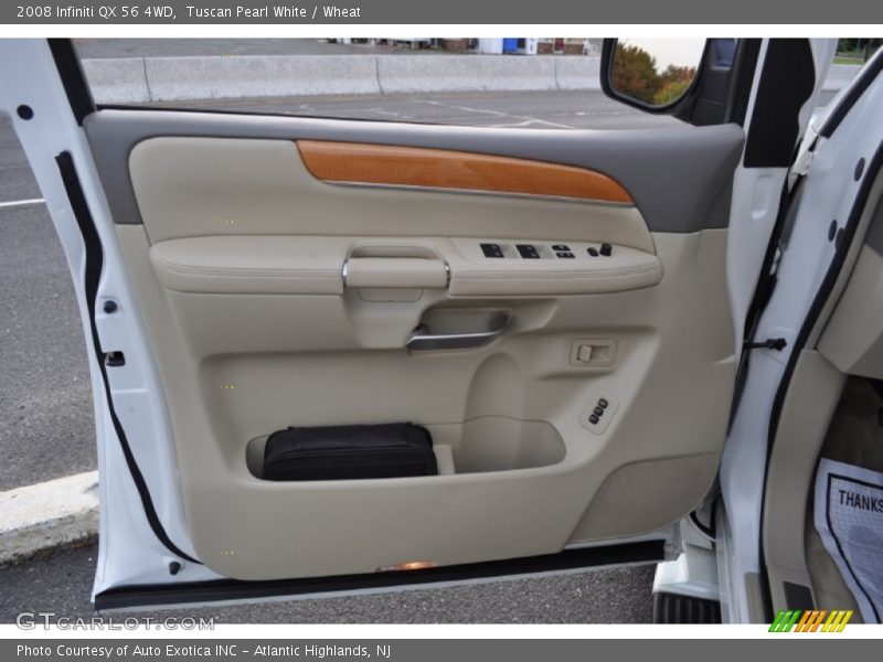 Tuscan Pearl White / Wheat 2008 Infiniti QX 56 4WD