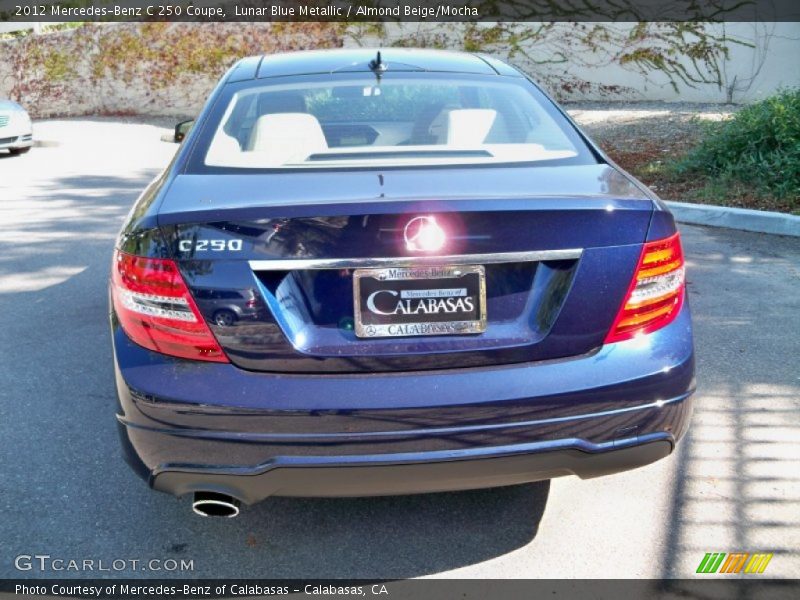 Lunar Blue Metallic / Almond Beige/Mocha 2012 Mercedes-Benz C 250 Coupe