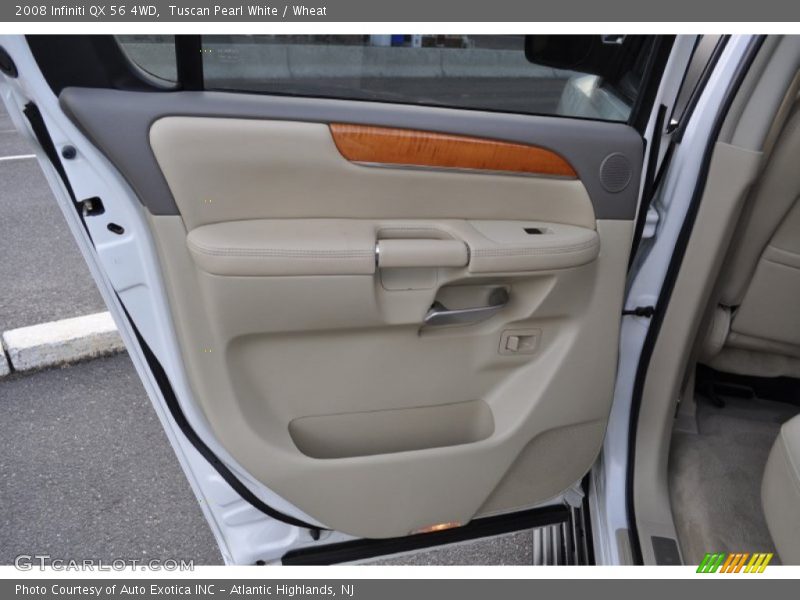 Tuscan Pearl White / Wheat 2008 Infiniti QX 56 4WD