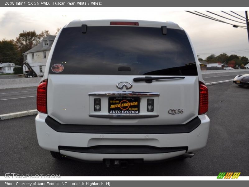 Tuscan Pearl White / Wheat 2008 Infiniti QX 56 4WD