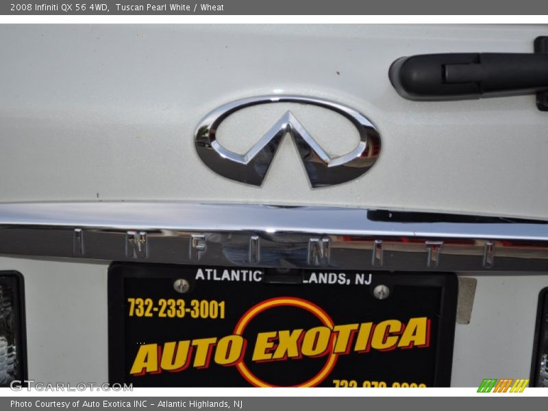 Tuscan Pearl White / Wheat 2008 Infiniti QX 56 4WD