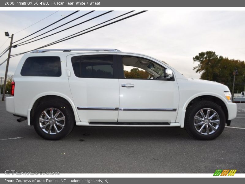 Tuscan Pearl White / Wheat 2008 Infiniti QX 56 4WD