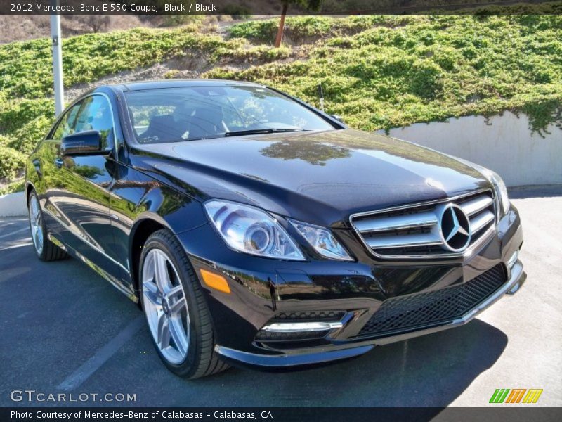 Black / Black 2012 Mercedes-Benz E 550 Coupe