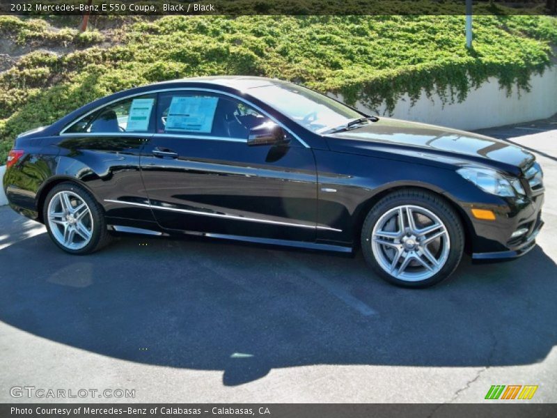 Black / Black 2012 Mercedes-Benz E 550 Coupe