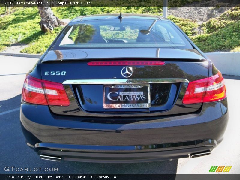 Black / Black 2012 Mercedes-Benz E 550 Coupe