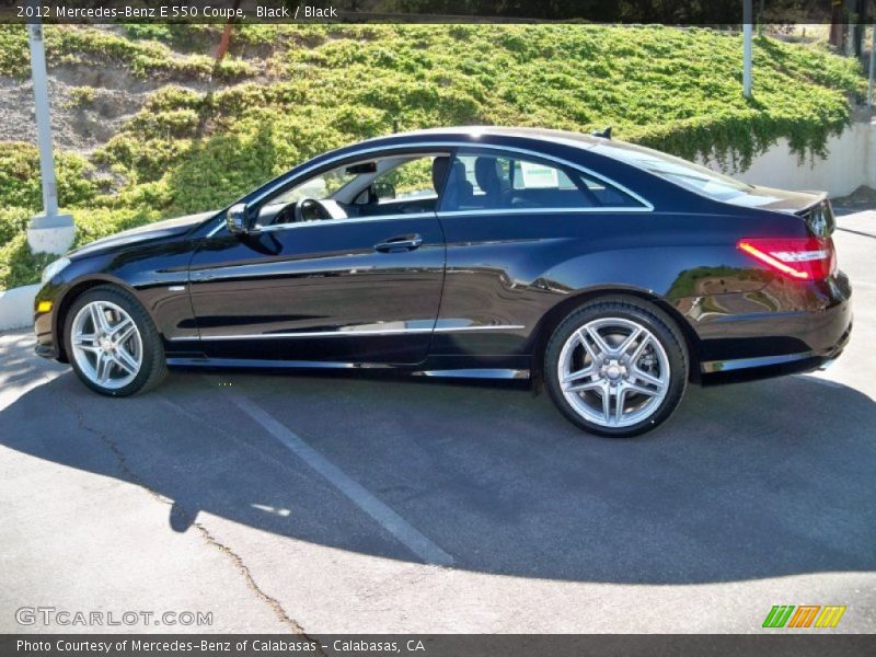 Black / Black 2012 Mercedes-Benz E 550 Coupe