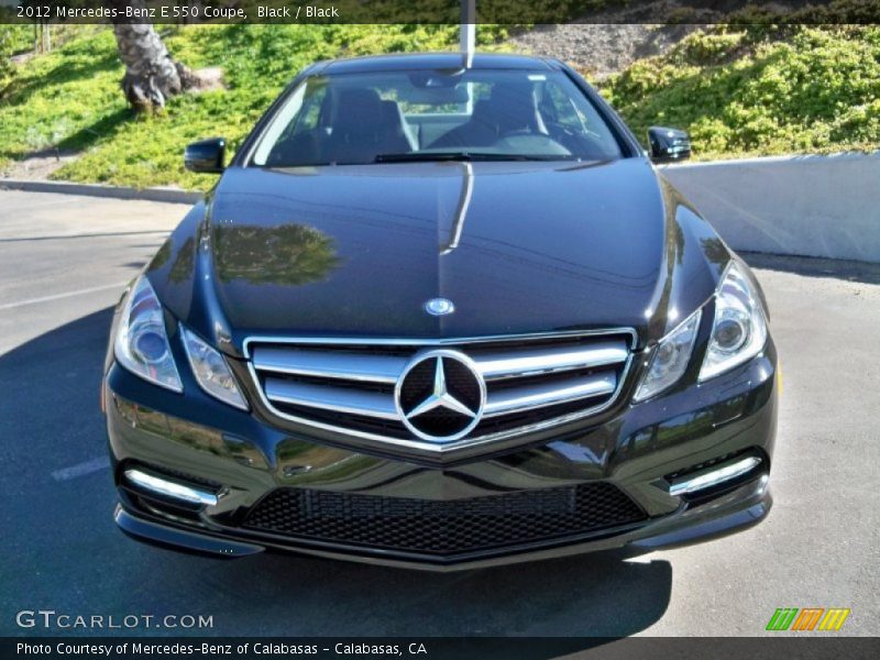 Black / Black 2012 Mercedes-Benz E 550 Coupe