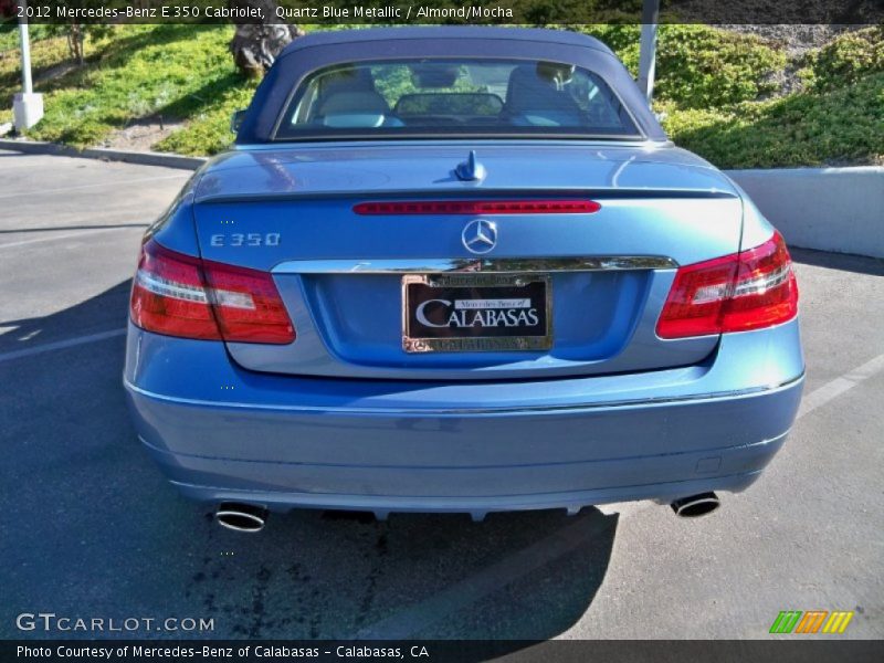 Quartz Blue Metallic / Almond/Mocha 2012 Mercedes-Benz E 350 Cabriolet