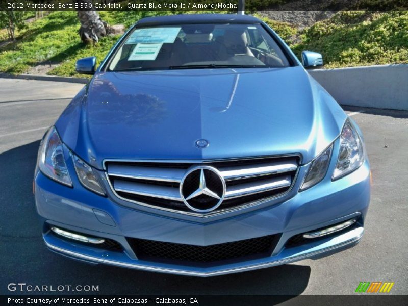 Quartz Blue Metallic / Almond/Mocha 2012 Mercedes-Benz E 350 Cabriolet