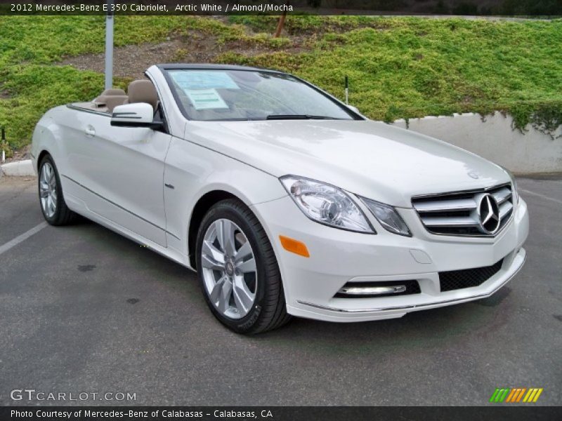 Arctic White / Almond/Mocha 2012 Mercedes-Benz E 350 Cabriolet