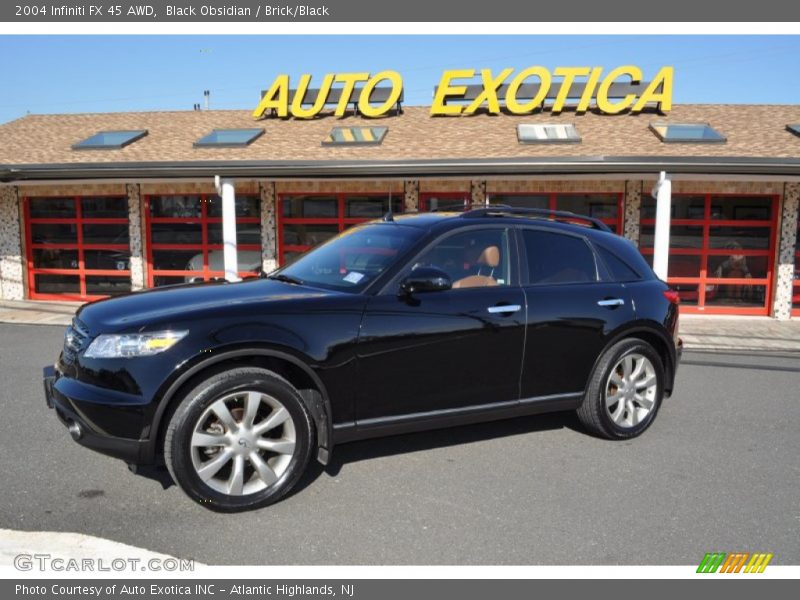 Black Obsidian / Brick/Black 2004 Infiniti FX 45 AWD