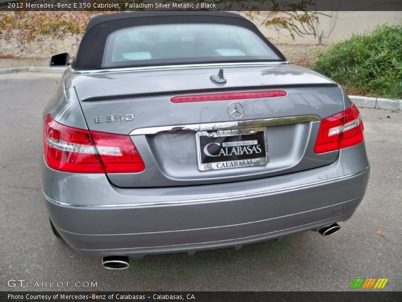 Palladium Silver Metallic / Black 2012 Mercedes-Benz E 350 Cabriolet