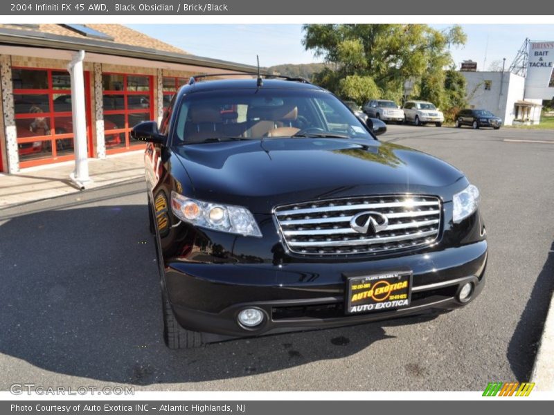 Black Obsidian / Brick/Black 2004 Infiniti FX 45 AWD