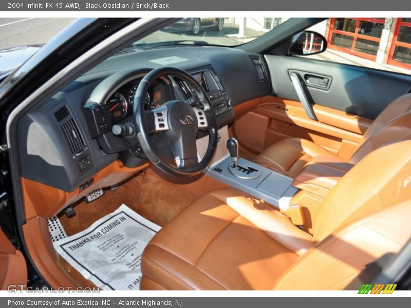  2004 FX 45 AWD Brick/Black Interior