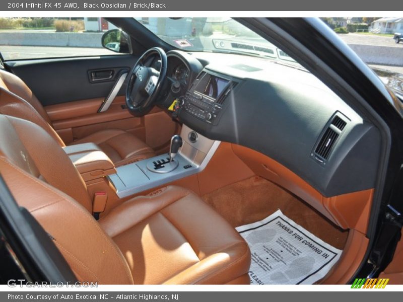 Black Obsidian / Brick/Black 2004 Infiniti FX 45 AWD
