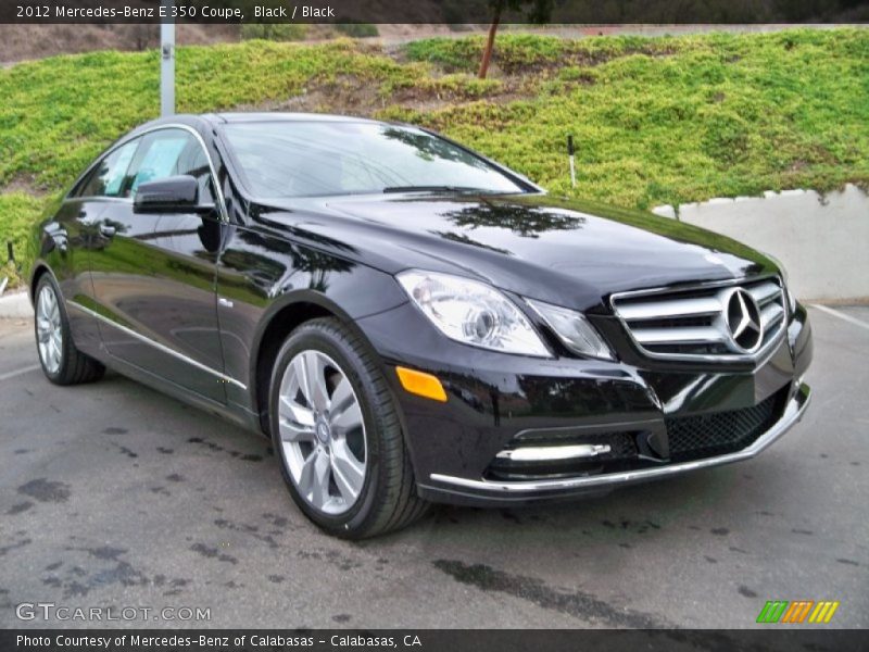 Black / Black 2012 Mercedes-Benz E 350 Coupe