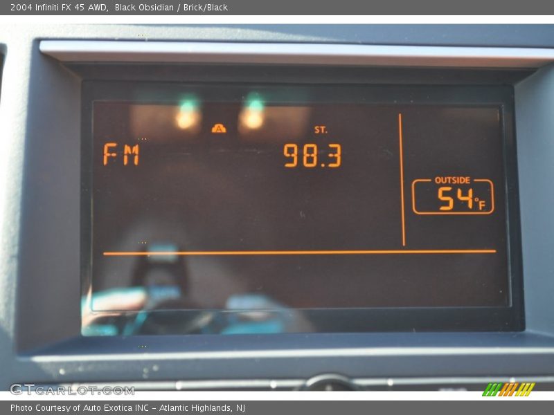 Black Obsidian / Brick/Black 2004 Infiniti FX 45 AWD