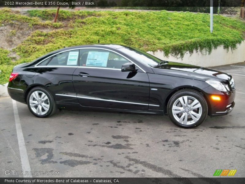 Black / Black 2012 Mercedes-Benz E 350 Coupe