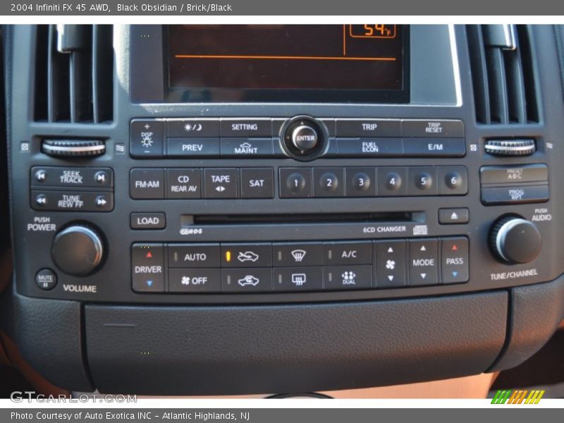 Controls of 2004 FX 45 AWD
