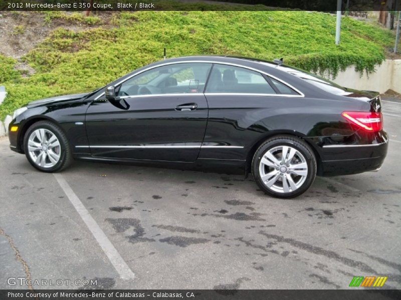 Black / Black 2012 Mercedes-Benz E 350 Coupe
