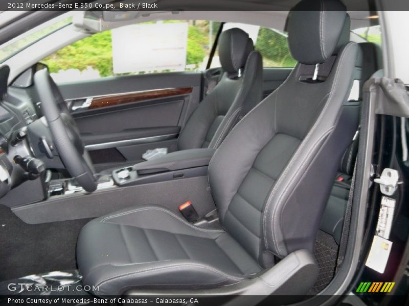 Black / Black 2012 Mercedes-Benz E 350 Coupe