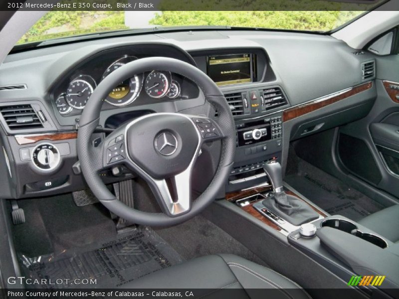 Black / Black 2012 Mercedes-Benz E 350 Coupe