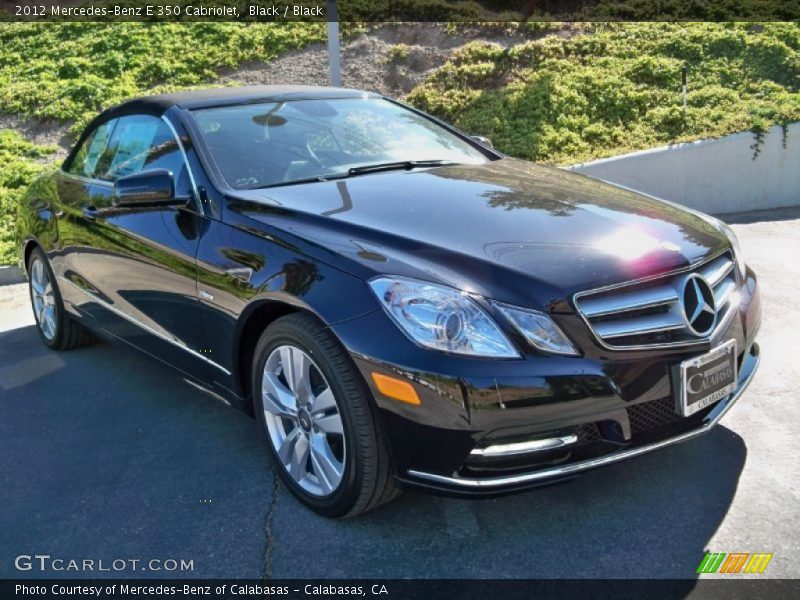 Black / Black 2012 Mercedes-Benz E 350 Cabriolet