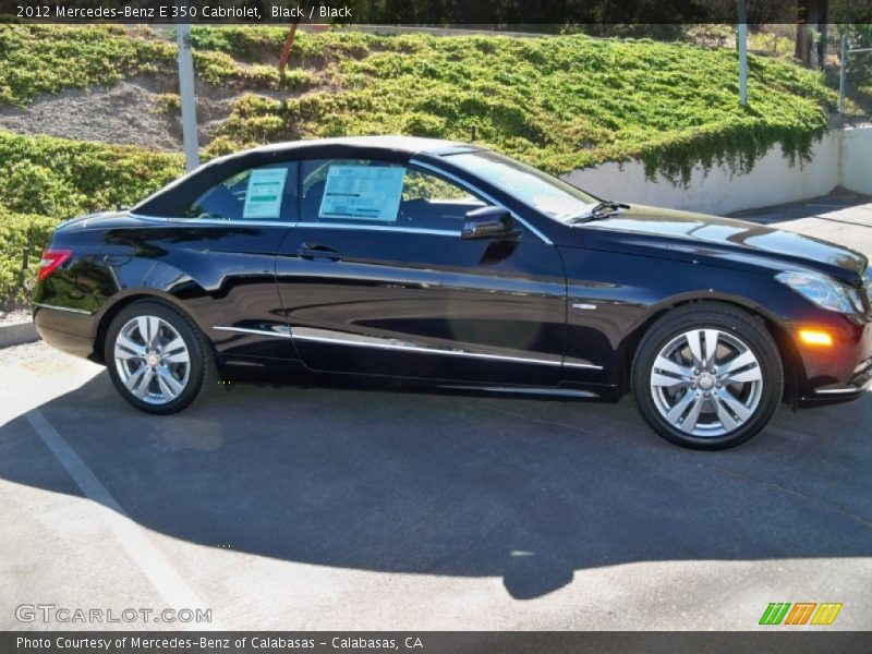 Black / Black 2012 Mercedes-Benz E 350 Cabriolet