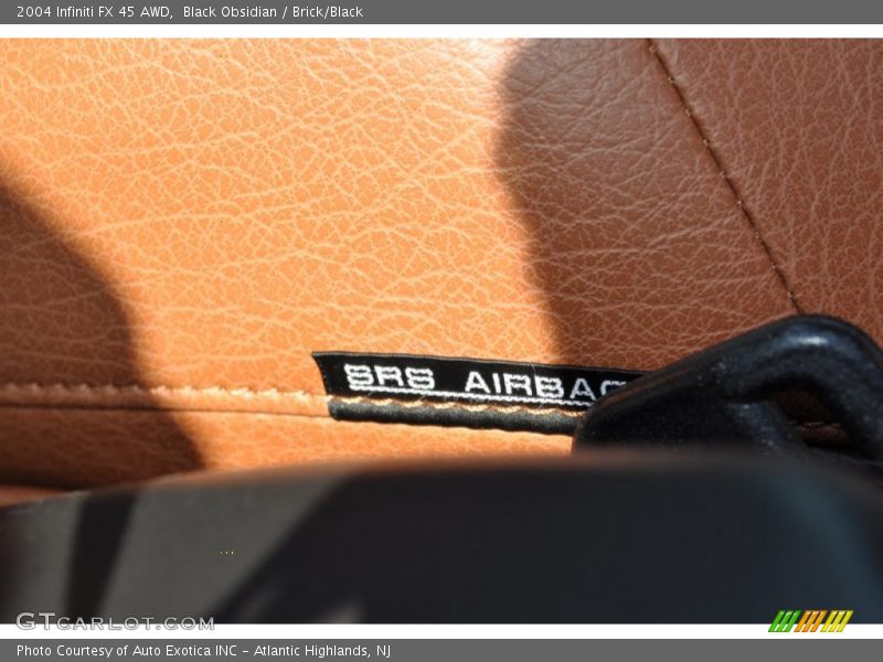Black Obsidian / Brick/Black 2004 Infiniti FX 45 AWD