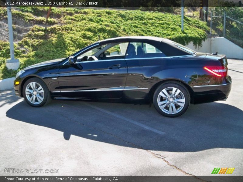 Black / Black 2012 Mercedes-Benz E 350 Cabriolet