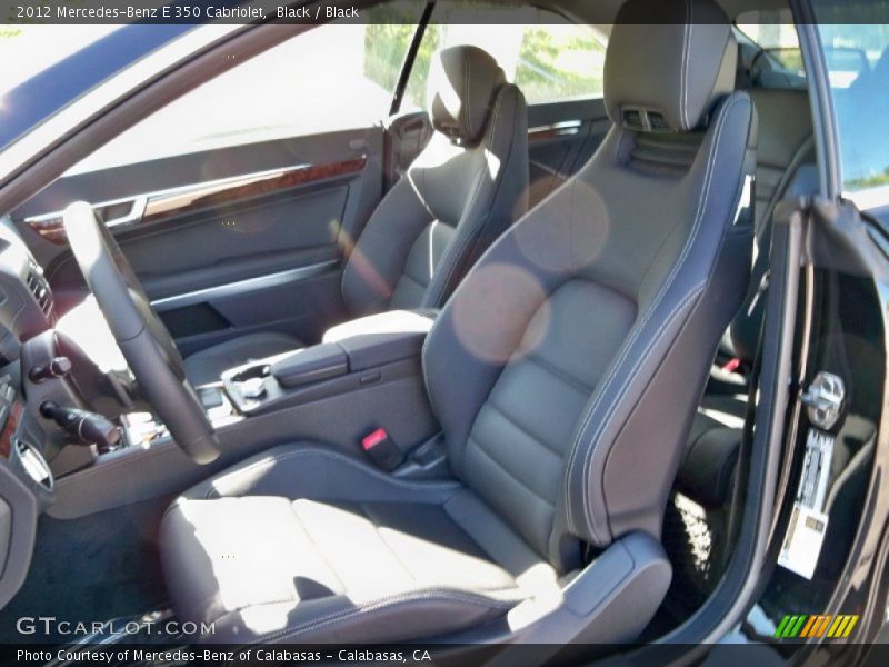 Black / Black 2012 Mercedes-Benz E 350 Cabriolet