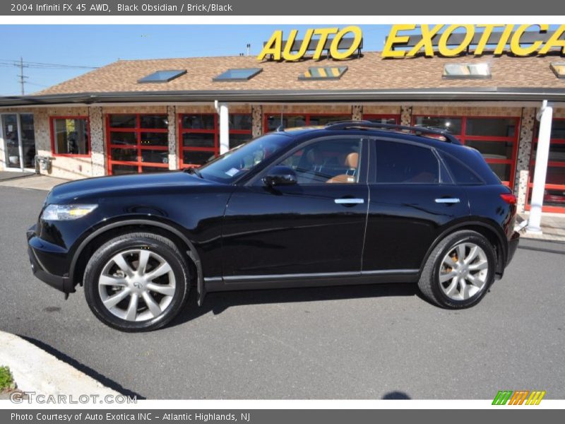 Black Obsidian / Brick/Black 2004 Infiniti FX 45 AWD