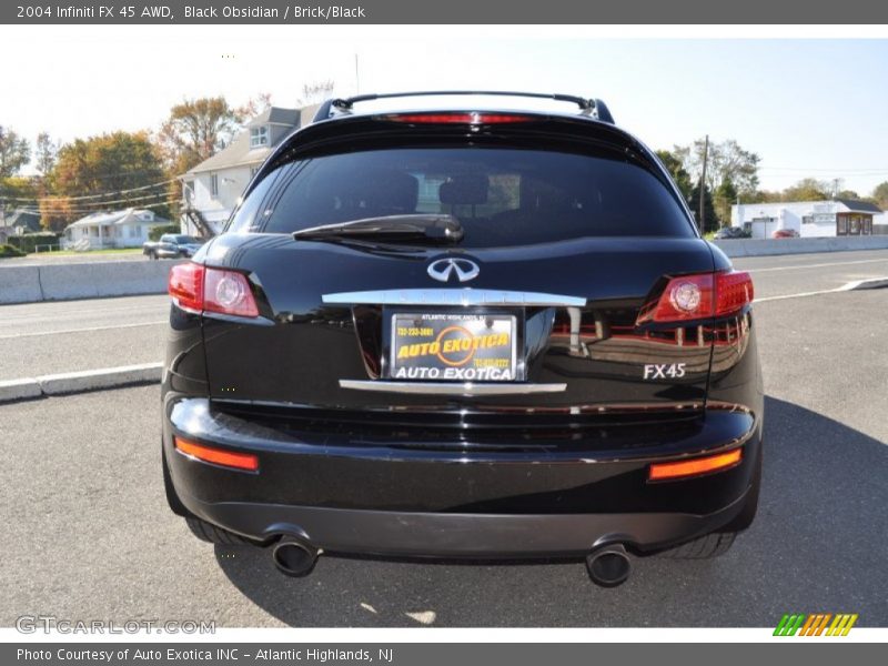 Black Obsidian / Brick/Black 2004 Infiniti FX 45 AWD