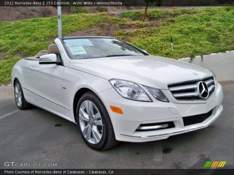 Arctic White / Almond/Mocha 2012 Mercedes-Benz E 350 Cabriolet