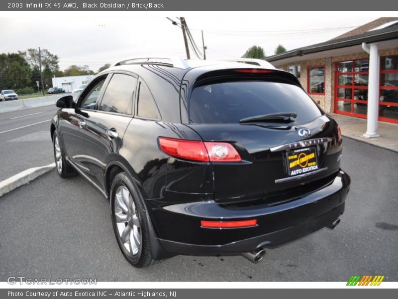 Black Obsidian / Brick/Black 2003 Infiniti FX 45 AWD