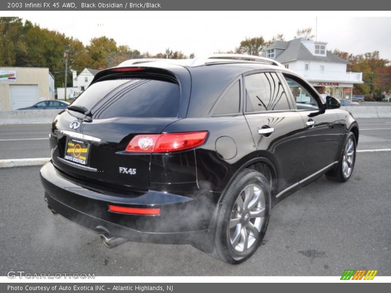 Black Obsidian / Brick/Black 2003 Infiniti FX 45 AWD